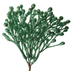 Mint Glitter Berry Pick - Set of 2 Christmas Pick|