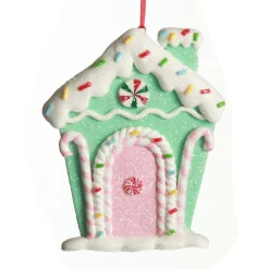 Mint Green Candy Gingerbread House Tree Decoration Christmas Tree Decorations|
