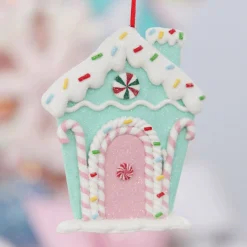 Mint Green Candy Gingerbread House Tree Decoration Christmas Tree Decorations|