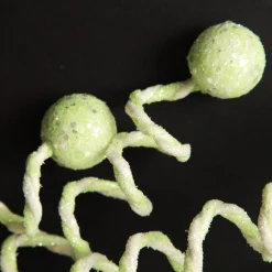 Mint Green Glitter Spiral Ball Pick Christmas Tree Picks|