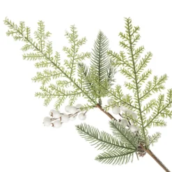 Mixed Pine and Cone Snowy Christmas Spray Christmas Sprays|