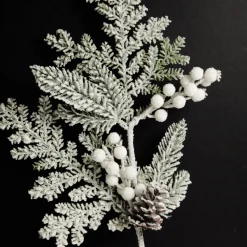 Mixed Pine and Cone Snowy Christmas Spray Christmas Sprays|