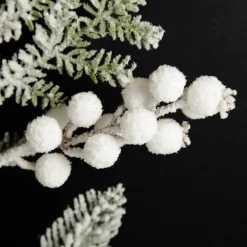Mixed Pine and Cone Snowy Christmas Spray Christmas Sprays|
