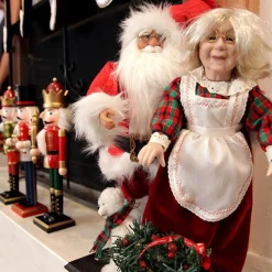 Mr and Mrs Claus Lightup Ornament Christmas Ornaments|