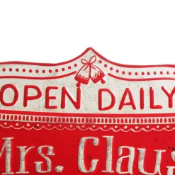 Mrs Claus Kitchen Retro Metal Christmas Sign Wall Hangings And Signs|