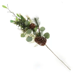 Native Eucalyptus Leaf Christmas Spray with Pinecones Christmas Sprays|