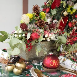 Native Eucalyptus Leaf Christmas Spray with White Berries Christmas Sprays|