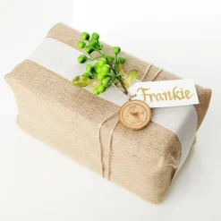 Natural Jute Hessian Sheets - Pack of 4 Christmas Craft Supplies|