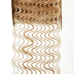 Natural Jute Loose Weave Ribbon - Design B Wave Ribbons|