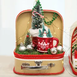 Natural Kraft Suitcase Gift Box Gift Wrap, Boxes, Bags & Tags|