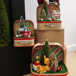 Natural Kraft Suitcase Gift Box Gift Wrap, Boxes, Bags & Tags|