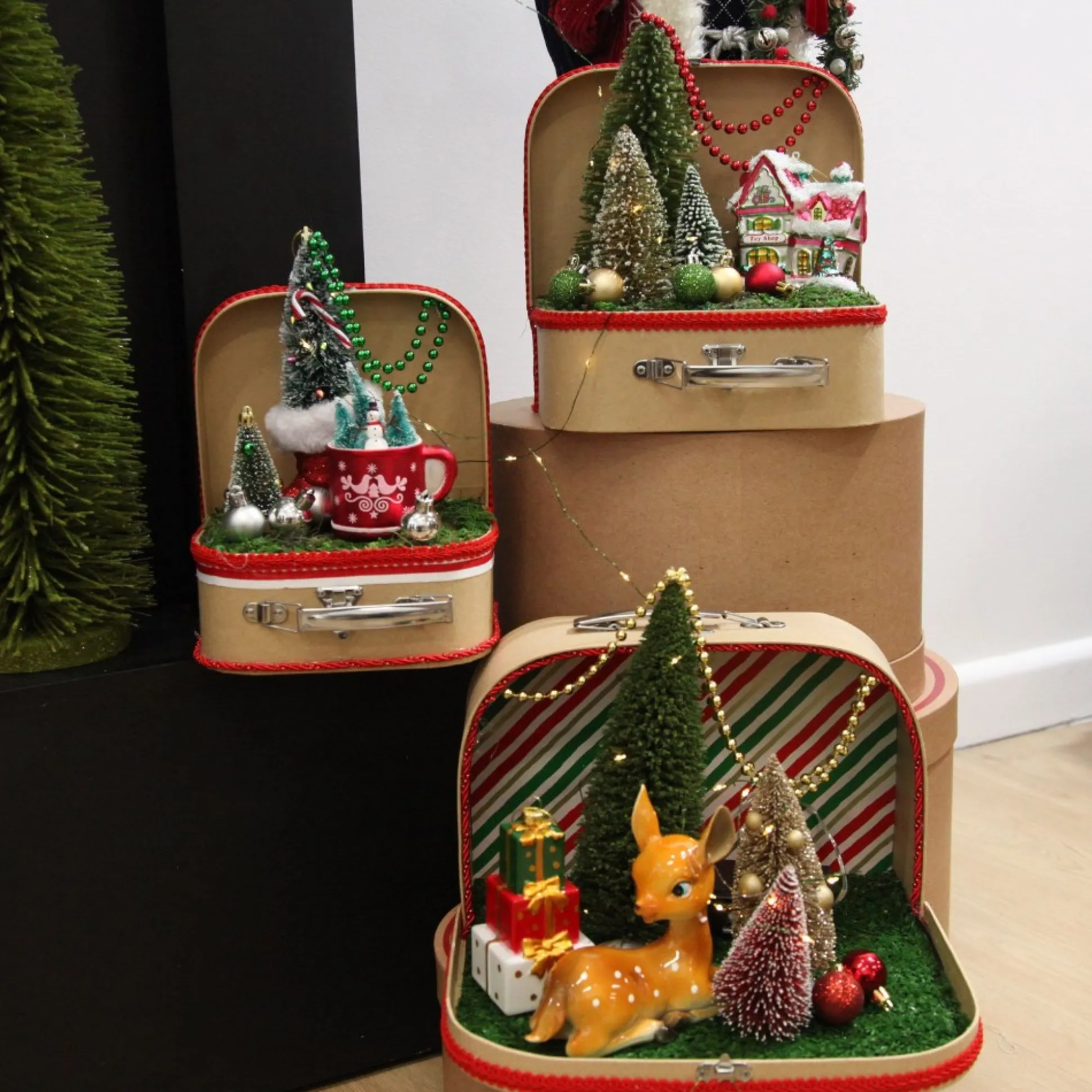 Natural Kraft Suitcase Gift Box Gift Wrap, Boxes, Bags & Tags|