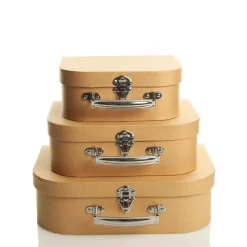 Natural Kraft Suitcase Gift Box Gift Wrap, Boxes, Bags & Tags|