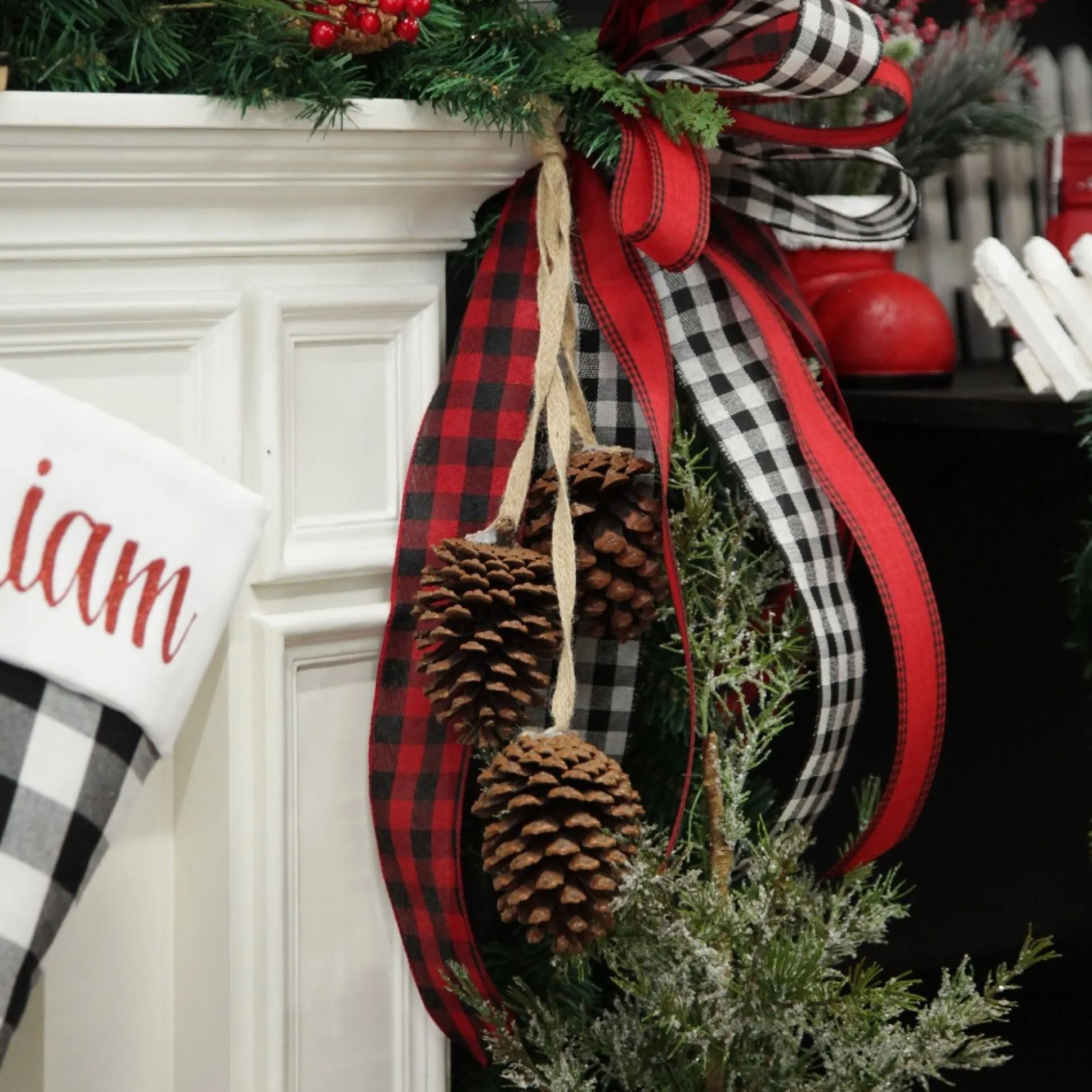 Natural Pine Cone Drop Trio Pinecones And Acorns|