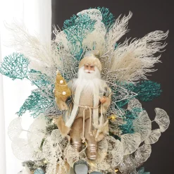 Natural Seaside Standing Santa Christmas Ornament Christmas Figurines|Natural Seaside Standing Santa Christmas Ornament