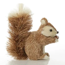 Natural Sisal Squirrel Christmas Birds And Animals|