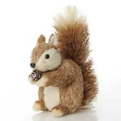 Natural Sisal Squirrel Christmas Birds And Animals|