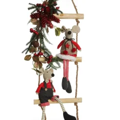 Natural Wooden Rope Ladder Hanging Ornament Wall Hangings And Signs|