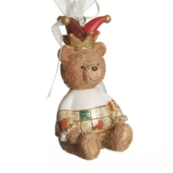 Nutcracker and Teddy Bear Christmas Decoration - Set of 2 Christmas Tree Decorations|