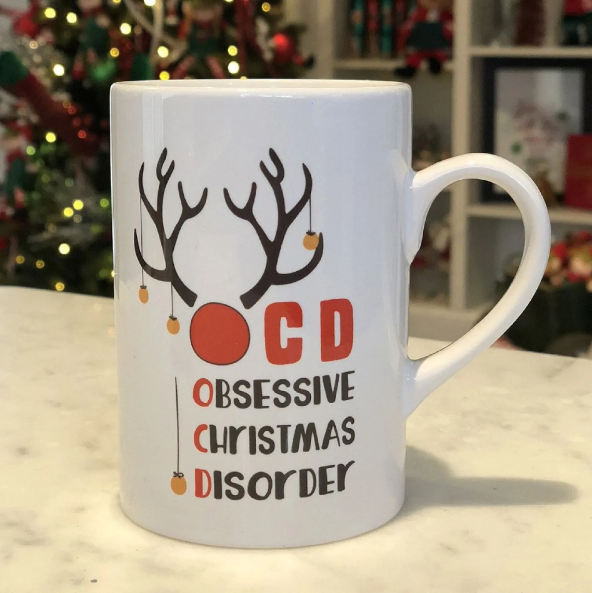 OCD Reindeer Christmas Mug Christmas Gifts|