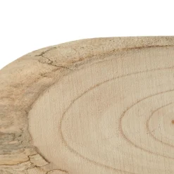 Oval Natural Wood Timber Slice Christmas Table Decor|