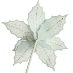 Pale Blue Poinsettia Flower Stem with Multicoloured Sprinkles Christmas Flowers|