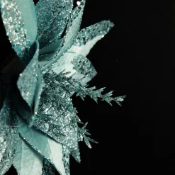 Pale Blue Velvet Lily Flower Stem Christmas Flowers|