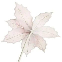 Pale Pink Poinsettia Flower Stem with Multicoloured Sprinkles Christmas Flowers|