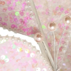 Pale Pink Sequin Leaf Garland Tree Garlands|