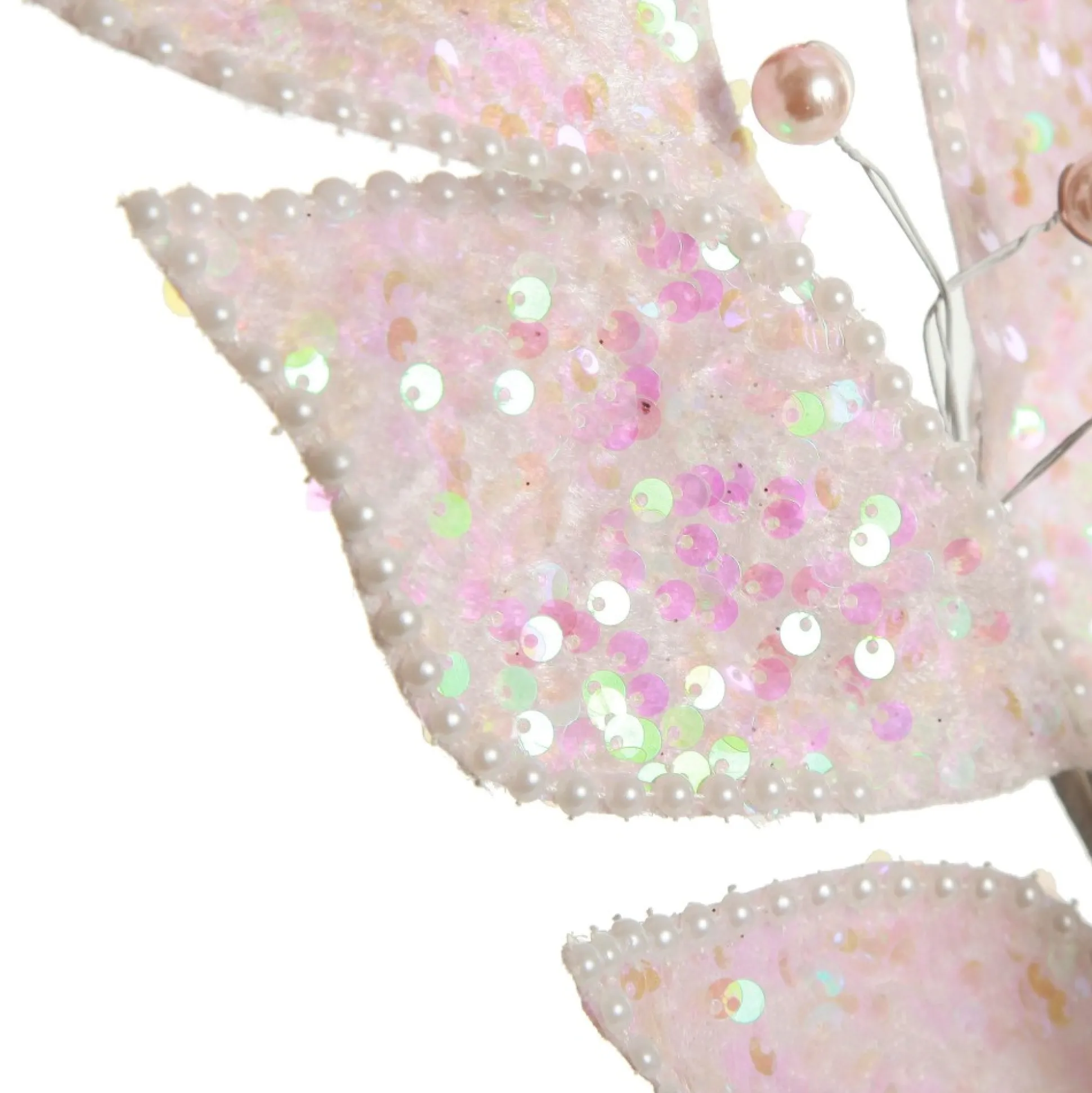 Pale Pink Sequin Leaf Garland Tree Garlands|