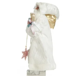 Pastel and White Santa Christmas Ornament Christmas Figurines|