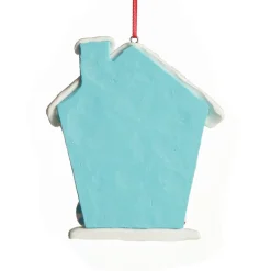 Pastel Blue Candy Gingerbread House Tree Decoration Christmas Tree Decorations|
