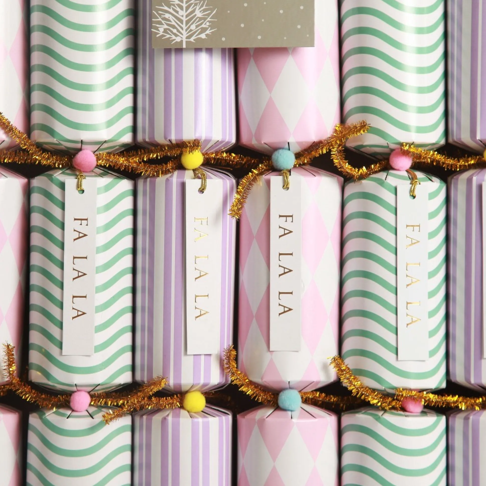 Pastel Pattern Christmas Bon Bons Christmas Bon Bons|