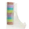 Pastel Stripe Metallic Thread Decomesh Roll Decomesh|