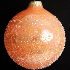 Peach Glass Christmas Bauble Decorative Christmas Baubles|