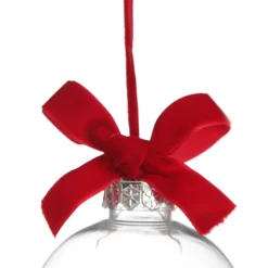 Peppermint Candy Filled Bauble Clear Shatterproof Bauble Decorative Christmas Baubles|