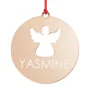 Personalised Angel Cutout Christmas Decoration Personalised Decorations|
