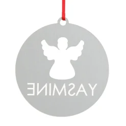 Personalised Angel Cutout Christmas Decoration Personalised Decorations|