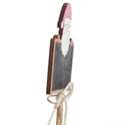 Personalised Blackboard Stake with Peeping Santa Christmas Table Decor|