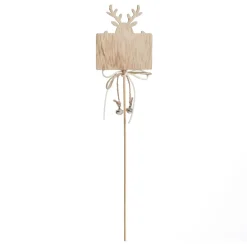 Personalised Blackboard Stake with Peeping Deer Christmas Table Decor|