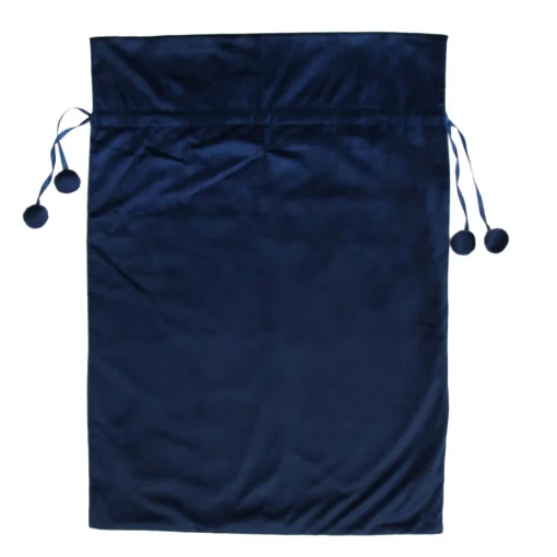 Personalised Blue Velvet Santa Sack Personalised Santa Sacks|