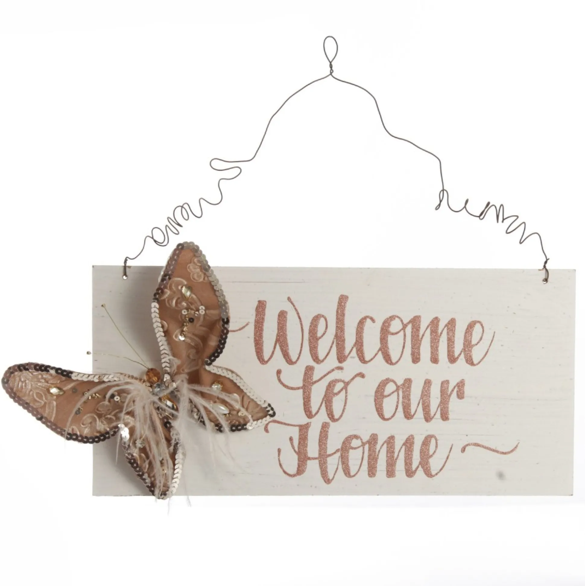 Personalised Boho Butterfly Christmas Wood Plaque Christmas Plaques|