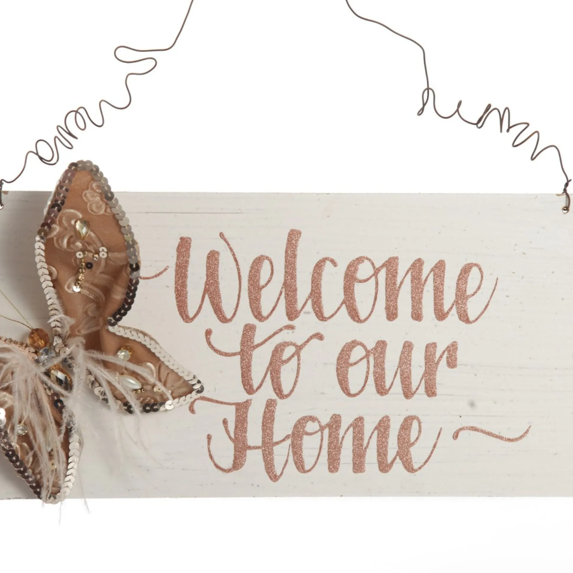 Personalised Boho Butterfly Christmas Wood Plaque Christmas Plaques|
