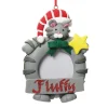 Personalised Christmas Cat Photo Frame Decoration Personalised Decorations|