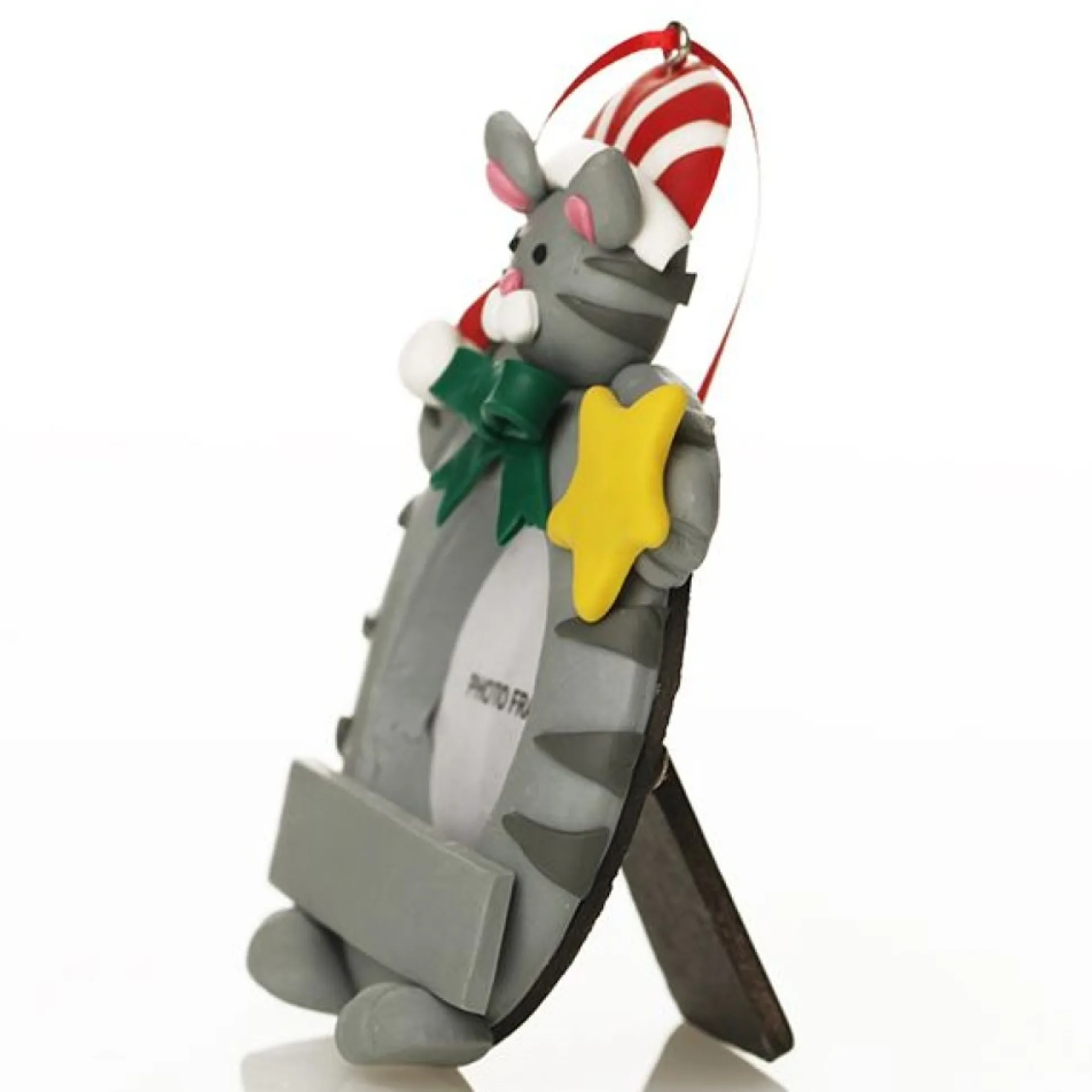 Personalised Christmas Cat Photo Frame Decoration Personalised Decorations|