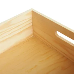 Personalised Christmas Eve Wooden Crate - Wreath Design Christmas Eve Keepsake Boxes|