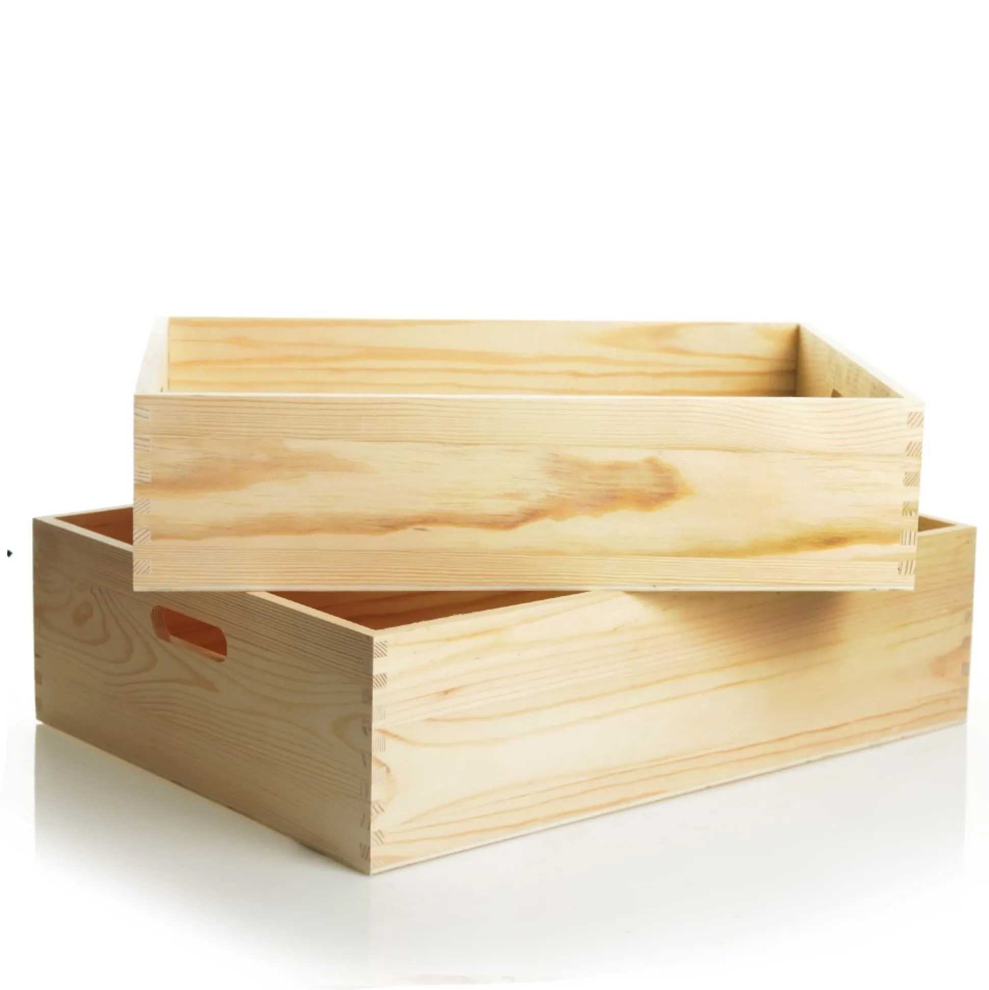 Personalised Christmas Eve Wooden Crate - Wreath Design Christmas Eve Keepsake Boxes|