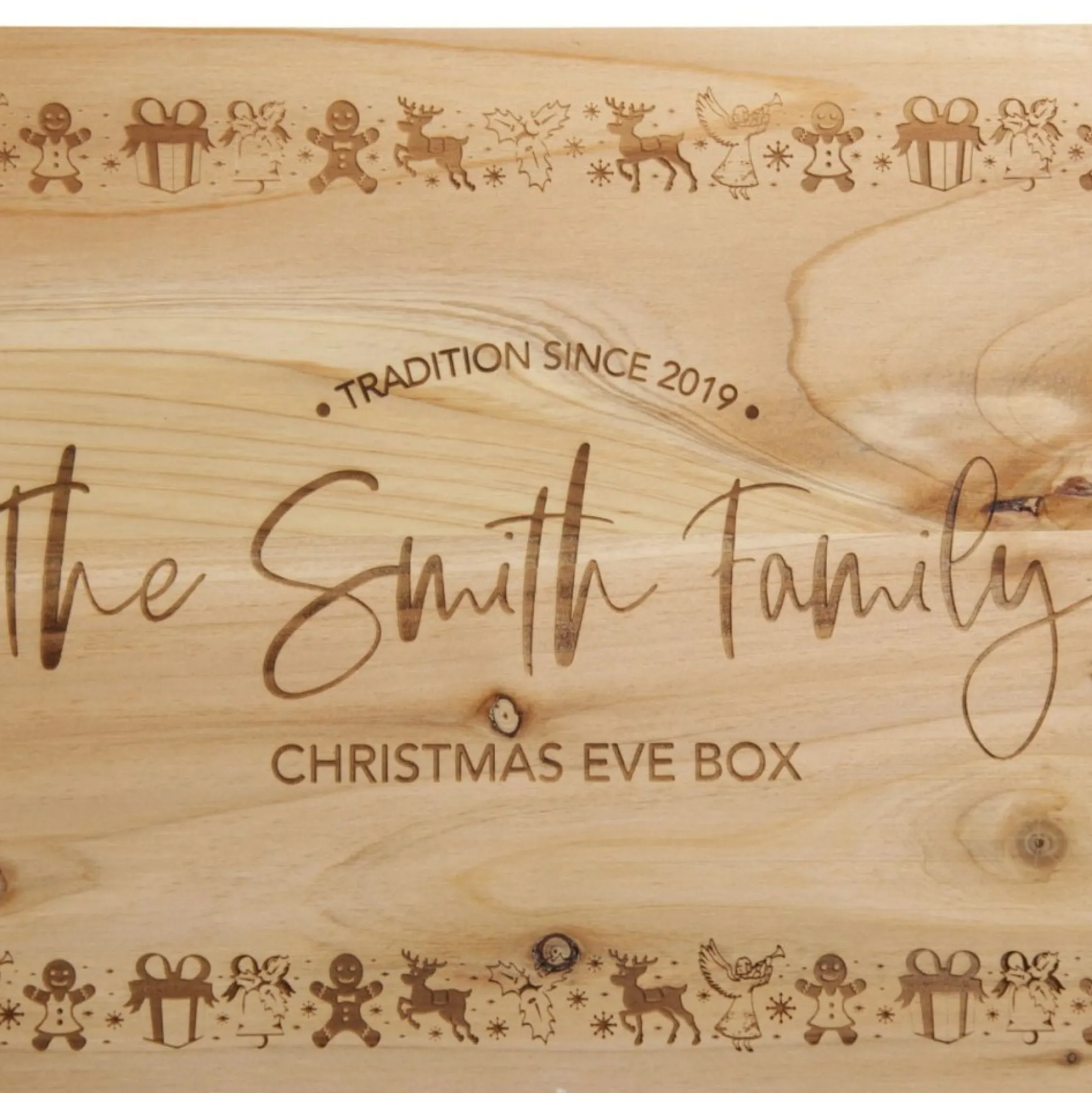 Personalised Christmas Parade Wooden Christmas Eve Box Gift Wrap, Boxes, Bags & Tags|