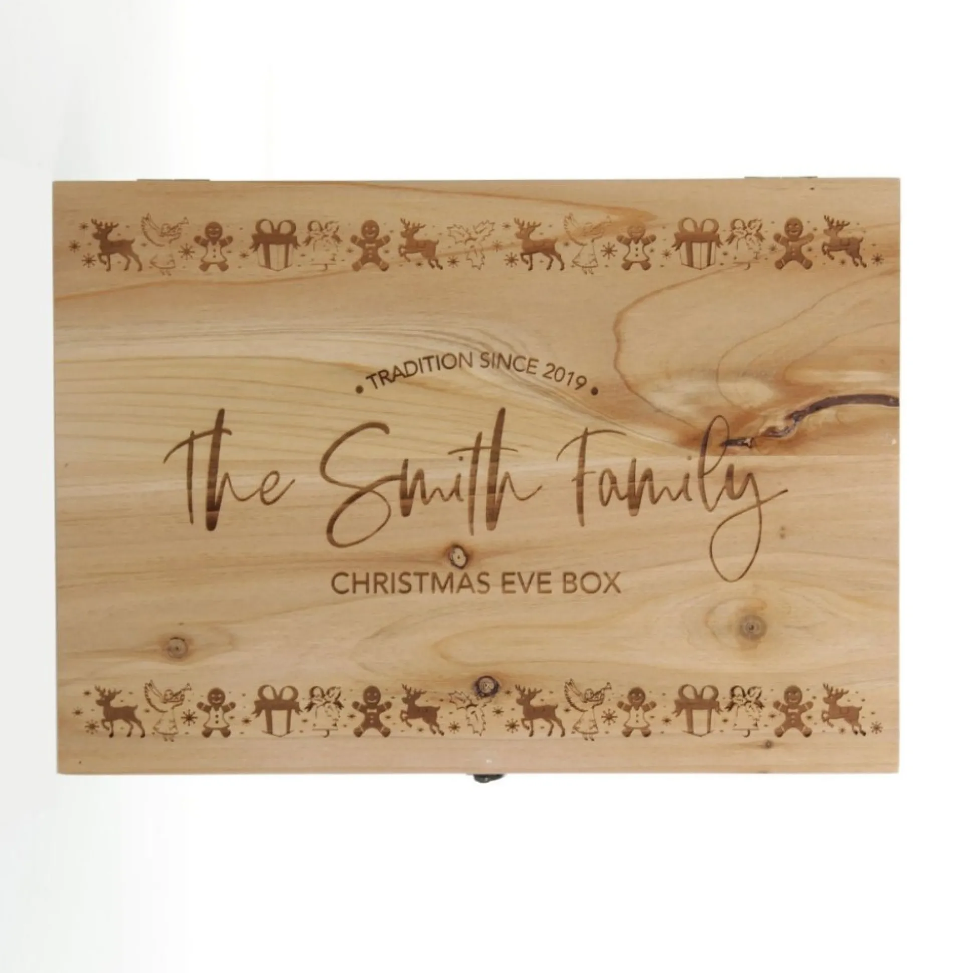 Personalised Christmas Parade Wooden Christmas Eve Box Gift Wrap, Boxes, Bags & Tags|