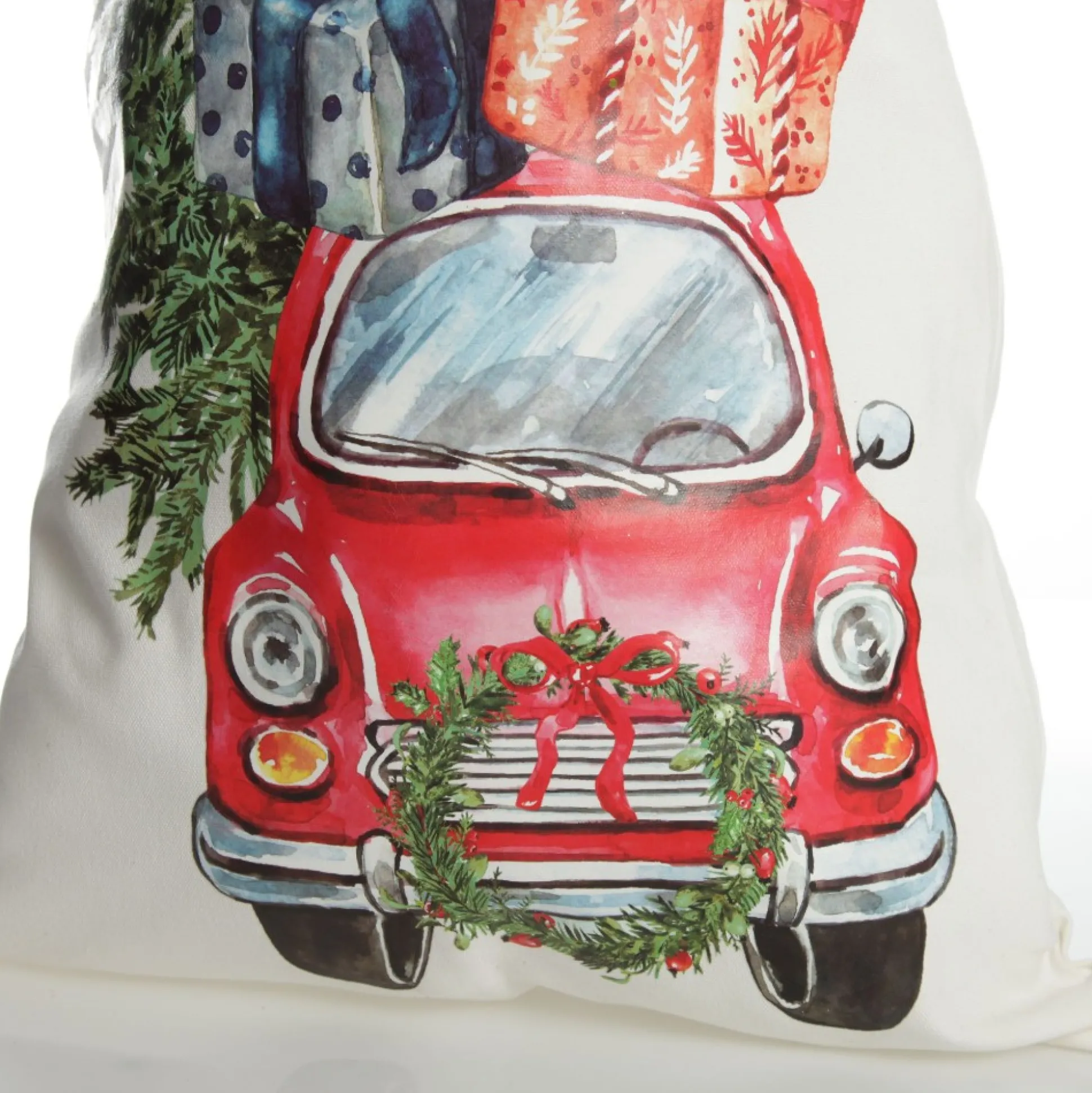 Personalised Christmas Vintage Car Santa Sack Personalised Santa Sacks|